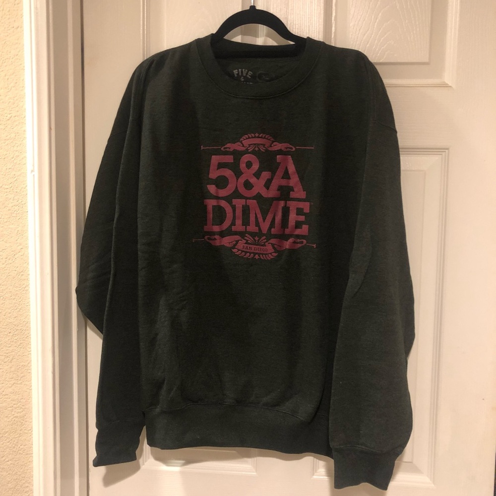 5 & A Dime logo crewneck sweater